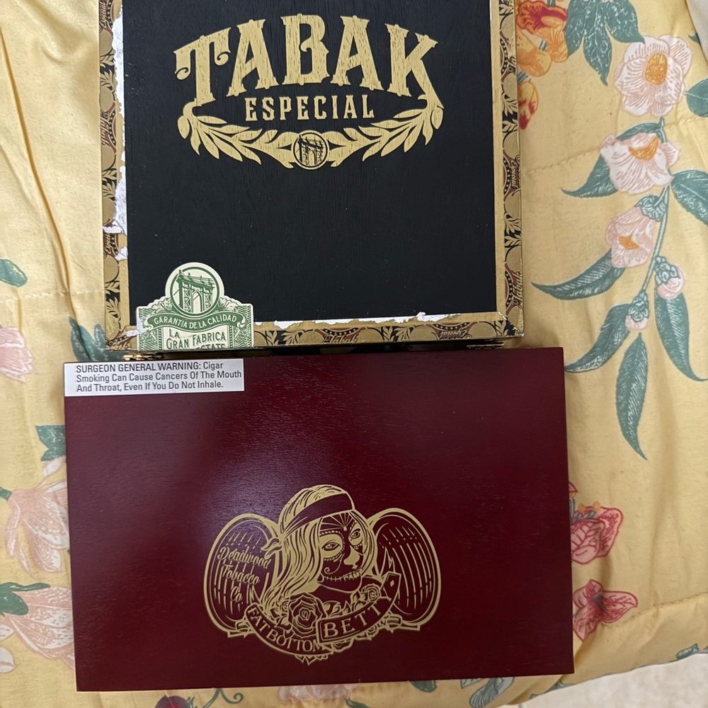 3 Cigar Boxes  - Black and Gold